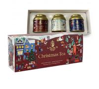 La Via del Tè Firenze - Confezione Regalo CHRISTMAS TEA ROSSA - Contiene 3 lattine di the da 40 grammi l'una - Racconto di Natale + Very Christmas + White Christmas