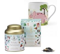 La via del Tè Firenze - WHITE CHRISTMAS 100 gr - Tè di Natale - Miscela golosa di tè nero, zucchero in cristalli, mandorla, uvetta e fiori + In OMAGGIO MUG Dinosaur
