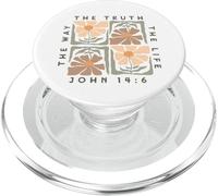 La Via La Verità La Vita Giovanni 14:6 | Retro Floreale PopSockets PopGrip per MagSafe