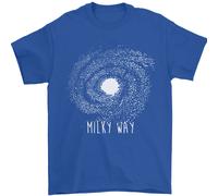 La Via Lattea Astronomia Sistema Solare Pianeta T-Shirt Uomo 100% Cotone