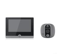 La videocamera intelligente per campanello funziona con Alexa Voice Control | Sensore di movimento PIR, per notifiche istantanee, monitoraggio in tempo reale, rileva il movimento con precisione