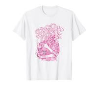 La Vie en Fleurs Camicia Francese Bouquet Floreale Estetica Donna Maglietta