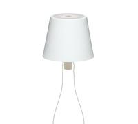 LA VILLE LUMIÈRE MarieB Lampada LED Wireless, Ricaricabile e Dimmerabile, Abat-Jour per Interno/Esterno, 48h Autonomia, 3 Temperature di Luce, Alluminio, Single, LVL(Solid White)