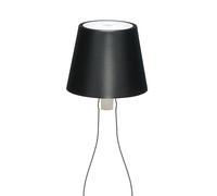 LA VILLE LUMIÈRE MarieB Lampada LED Wireless, Ricaricabile e Dimmerabile, Abat-Jour per Interno/Esterno, 48h Autonomia, 3 Temperature di Luce, Alluminio, Single, LVL(Metal Black)