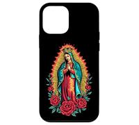 La Virgen di Guadalupe con Rose e Aura Dorata Custodia per iPhone 12 mini