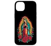 La Virgen di Guadalupe con Rose e Aura Dorata Custodia per iPhone 14 Plus