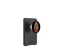 La Virgen di Guadalupe con Rose e Aura Dorata PopSockets PopWallet per MagSafe