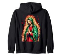 La Virgen di Guadalupe Messicana, Fede Cristiana Felpa con Cappuccio