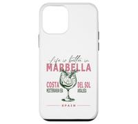 La vita a Marbella è migliore in Costa del Sol Andalusia Souvenir Custodia per iPhone 12 mini