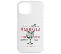 La vita a Marbella è migliore in Costa del Sol Andalusia Souvenir Custodia per iPhone 14