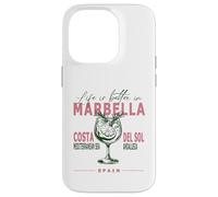 La vita a Marbella è migliore in Costa del Sol Andalusia Souvenir Custodia per iPhone 14 Pro