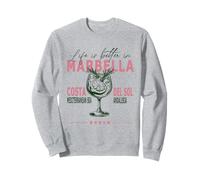 La vita a Marbella è migliore in Costa del Sol Andalusia Souvenir Felpa
