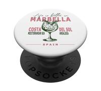 La vita a Marbella è migliore in Costa del Sol Andalusia Souvenir PopSockets PopGrip Adesivo