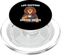 La vita accade il caffè aiuta la citazione di amanti del PopSockets PopGrip per MagSafe