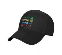 La Vita accade Immagini Aiutare l'insegnante di educazione Speciale con Berretto da Baseball accelerato Berretto Uomo Berretto da Uomo con Berretto Personalizzato da Baseball da Uomo Regalo da Donna