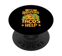 La vita accade Tacos Aiuto PopSockets PopGrip Adesivo