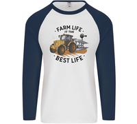 La Vita Agricola È La Migliore Vita Maglietta A Maniche Lunghe Baseball Uomo