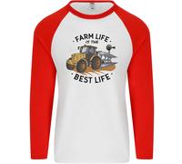 La Vita Agricola È La Migliore Vita Maglietta A Maniche Lunghe Baseball Uomo