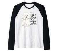 La Vita del Cane Coton è Migliore con i detti del Proprietario di Coton Maglia con Maniche Raglan