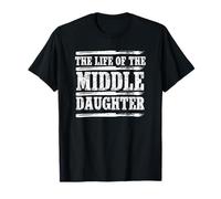 La Vita della Figlia di Mezzo Divertente Figlio di Mezzo Sorella Maglietta