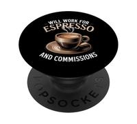 La vita dell'agente immobiliare funziona su Espresso & Commissioni PopSockets PopGrip Adesivo