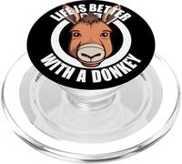 La vita dell'amante degli asini è migliore con un asino divertente PopSockets PopGrip per MagSafe