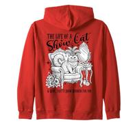 La Vita di Una gatta da Esposizione Divertente Regalo Felpa con Cappuccio