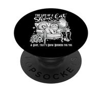 La vita di una gatta da esposizione Divertente Regalo per la PopSockets PopGrip Adesivo