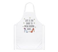 La Vita È Anche Corto da Indossare Noioso Scarpe Chef Grembiule - Funny Cucinare