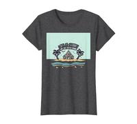 La Vita è Breve Comprare Il Beach House Coastal Dream Maglietta, Donna, Grigio Scuro, 3XL