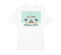 La Vita è Breve Comprare Il Beach House Coastal Dream Maglietta, Uomo Taglie Grandi, Bianco, 3X Tall