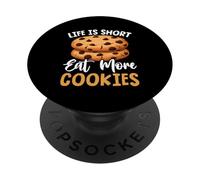 La vita è breve Mangia più biscotti PopSockets PopGrip Adesivo