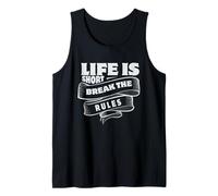 la Vita è Breve Pausa Le Regole, Maglietta Motivazionale positiva Canotta