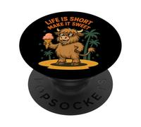 La vita è breve rendono dolce freddo gelato atmosfera PopSockets PopGrip Adesivo