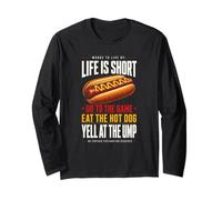 La Vita è Breve - Vai al Gioco e Mangia Hot Dog Urlare a Ump Maglia a Manica