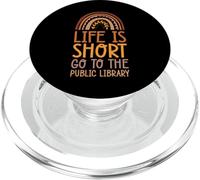 La vita è breve Vai alla biblioteca pubblica Bohemian Rainbow Boho PopSockets PopGrip per MagSafe