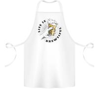 La Vita È Brewtiful Grembiule In Cotone Per Birra Alcolica 100% Biologico