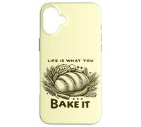 La vita è ciò che si cuoce Bakery Cottura di pane fresco Pasticceria Custodia per iPhone 16 Plus