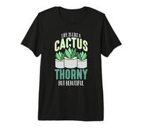 La Vita è Come Un Cactus spinoso ma Piante grasse succulente Maglietta Premium