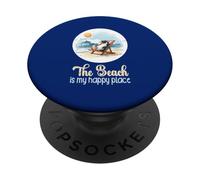 La vita è davvero bella Beach is My Happy Place Penguin Vintage PopSockets PopGrip Adesivo