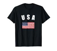 La vita è davvero buona bandiera americana stelle strisce 4 luglio Maglietta