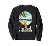 La vita è davvero buona La spiaggia è il mio posto felice Spiaggia Felpa