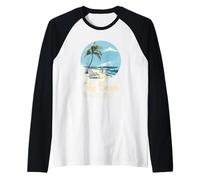 La vita è davvero buona La spiaggia è il mio posto felice Spiaggia Maglia con Maniche Raglan