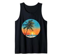 La Vita è Davvero buona Palm Tree Summer Beach Vacation Graphic Canotta