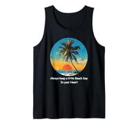 La vita è davvero buona Palm Tree Summer Beach Vacation Graphic Canotta