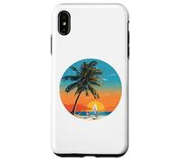 La vita è davvero buona Palm Tree Summer Beach Vacation Graphic Custodia per iPhone XS Max
