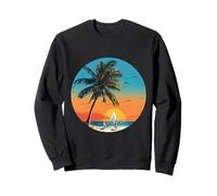 La Vita è Davvero buona Palm Tree Summer Beach Vacation Graphic Felpa