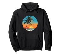 La Vita è Davvero buona Palm Tree Summer Beach Vacation Graphic Felpa con Cappuccio