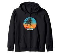 La Vita è Davvero buona Palm Tree Summer Beach Vacation Graphic Felpa con Cappuccio
