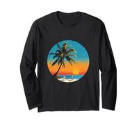 La vita è davvero buona Palm Tree Summer Beach Vacation Graphic Maglia a Manica